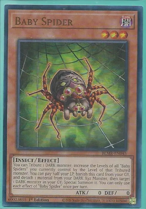 Yugioh - Baby Spider *Ultra Rare* BLMR-EN045 (NM/M)