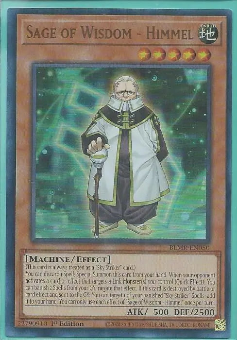 Yugioh - Sage of Wisdom – Himmel *Ultra Rare* BLMR-EN050 (NM/M)