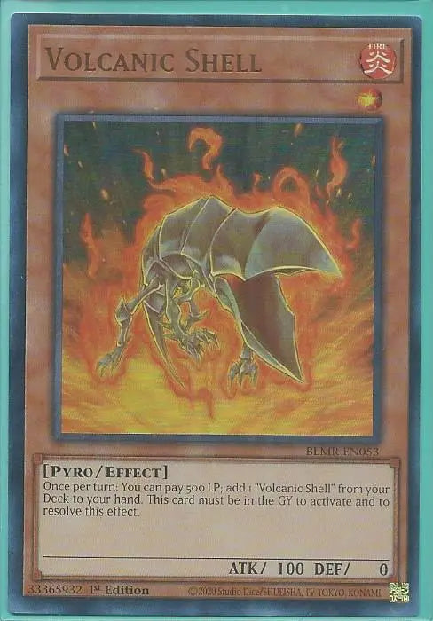 Yugioh - Volcanic Shell *Ultra Rare* BLMR-EN053 (NM/M)