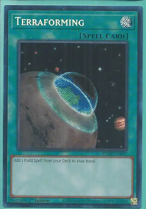 Yugioh - Terraforming *Secret Rare* BLMR-EN087 (NM/M)