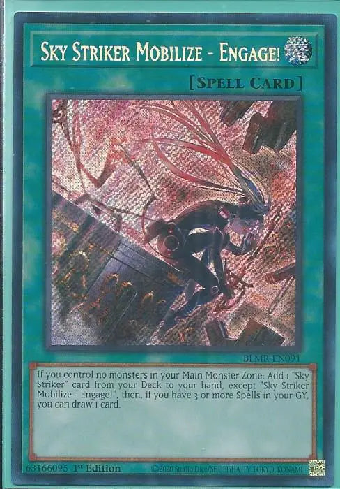 Yugioh - Sky Striker Mobilize – Engage *Secret Rare* BLMR-EN091 (NM/M)