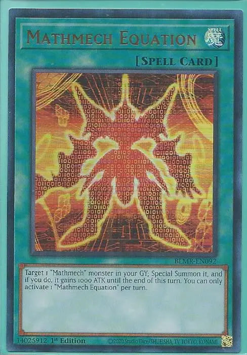 Yugioh - Mathmech Equation *Ultra Rare* BLMR-EN092 (NM/M)