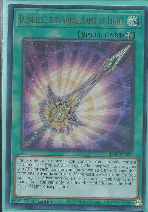 Yugioh - Dunnell, the Noble Arms of Light *Ultra Rare* BLMR-EN094 (NM/M)