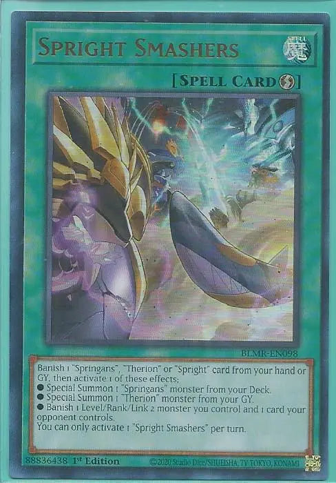 Yugioh - Spright Smashers *Ultra Rare* BLMR-EN098 (NM/M)