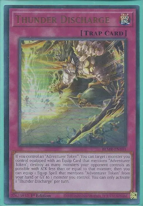 Yugioh - Thunder Discharge *Ultra Rare* BLMR-EN101 (NM/M)