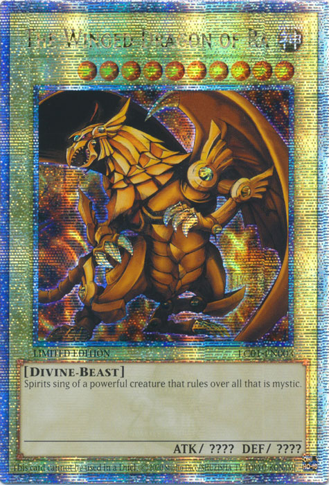 Yugioh -	The Winged Dragon of Ra *Quarter Century Rare* LC01-EN003 (NM)