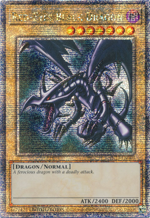 Yugioh -	Red-Eyes Black Dragon *Quarter Century Rare* TN23-EN003 (NM)