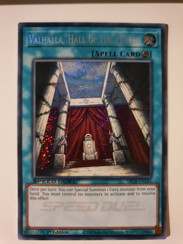 Yugioh - Valhalla, Hall of the Fallen *Secret Rare* SBCB-EN141 (NM/M)