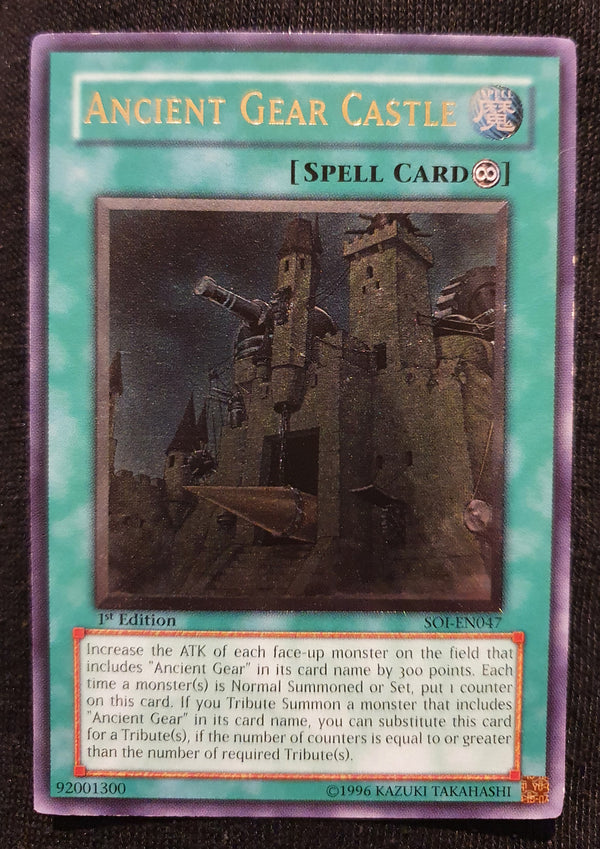 Yugioh - Ancient Gear Castle *Ultimate Rare* SOI-EN047 (NM)