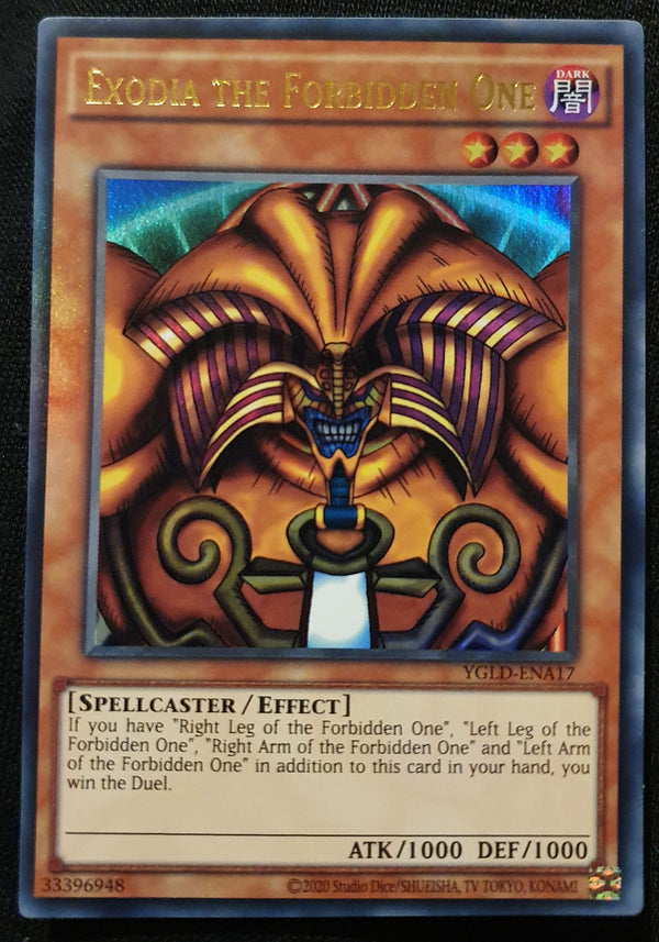 Yugioh - Exodia the Forbidden One *Ultra Rare* YGLD-ENA17 (NM/M)