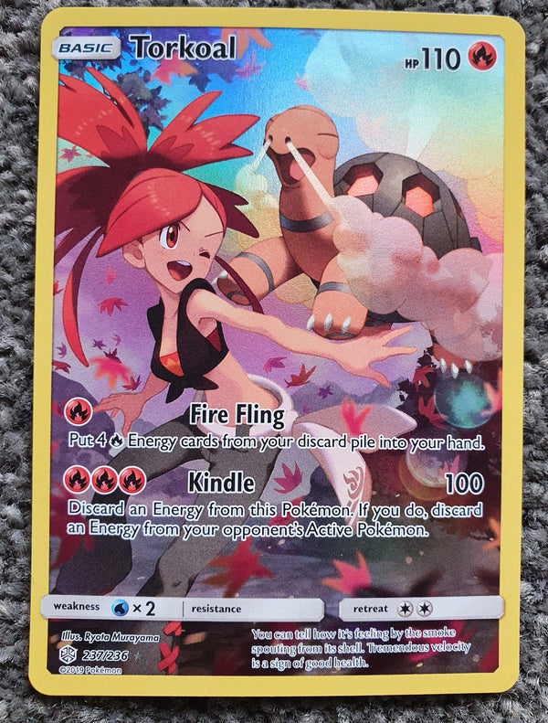 Pokemon - Torkoal *Secret Rare* Cosmic Eclipse 237/236 (NM)