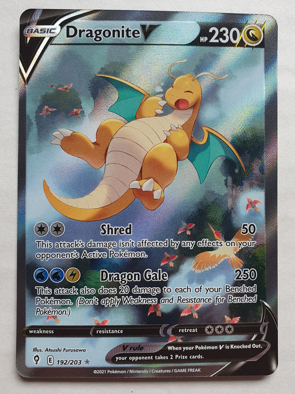 Pokemon - Dragonite V [Alternate Art] *Ultra Rare* Evolving Skies 192/203 (NM)