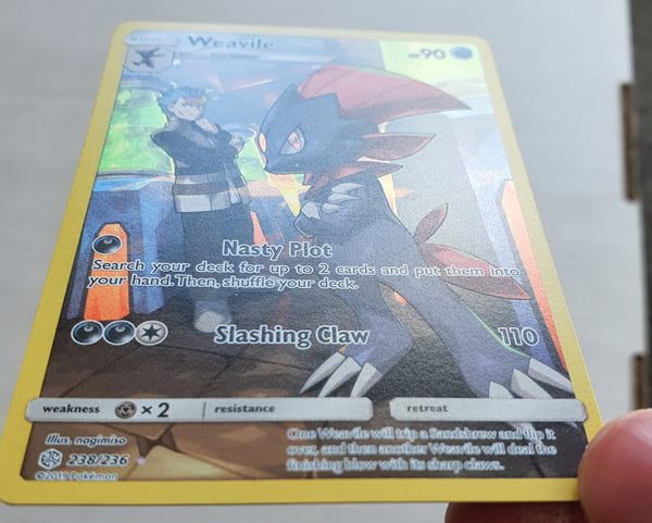 Pokemon - Weavile *Secret Rare* Cosmic Eclipse 238/236 (NM)