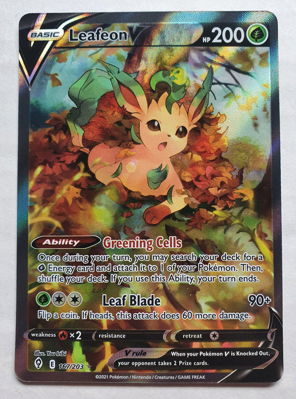 Pokemon - Leafeon V [Alternate Art] *Ultra Rare* Evolving Skies 167/203 (NM)