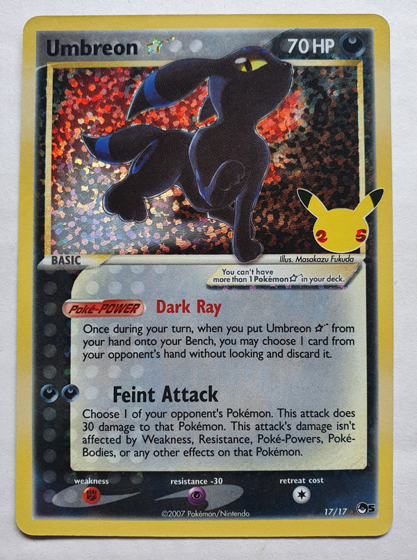 Pokemon - Umbreon *Gold Star* Celebrations 17/17 (NM)