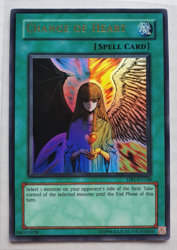 Yugioh - Change of Heart *Ultra Rare* DB1-EN168 (NM)