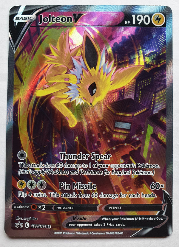 Pokemon - Jolteon V [Alternate Art] *Ultra Rare* Promo SWSH183 (NM)