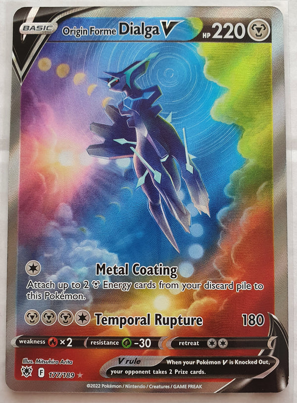 Pokemon - Origin Forme Dialga V [Alternate Art] *Ultra Rare* 177/189 (NM)