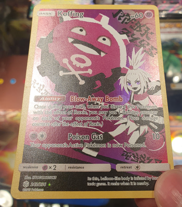 Pokemon - Koffing *Secret Rare* Cosmic Eclipse 243/236 (NM)