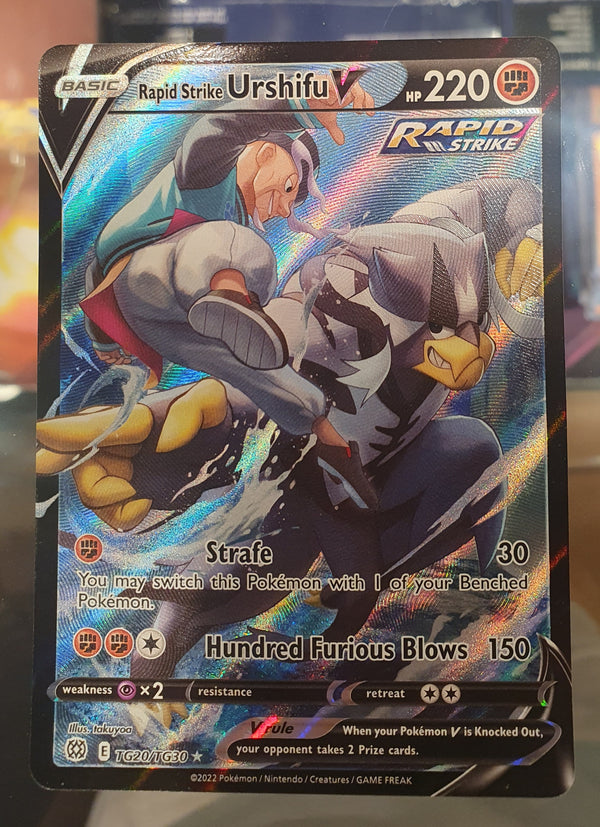 Pokemon - Rapid Strike Urshifu V *Ultra Rare* Brilliant Stars TG20/TG30 (NM)