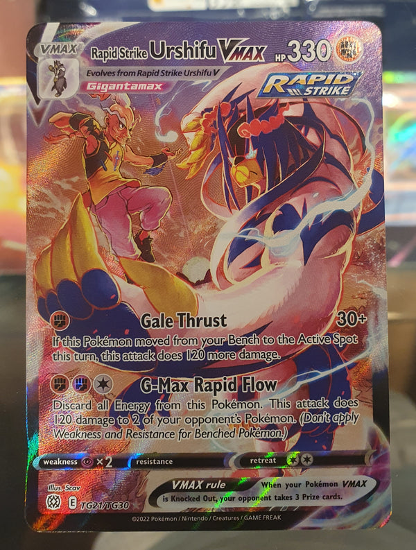 Pokemon - Rapid Strike Urshifu VMAX *Ultra Rare* Brilliant Stars TG21/TG30 (NM)