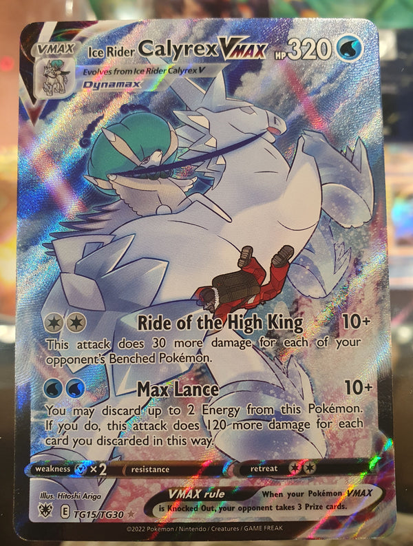 Pokemon - Ice Rider Calyrex VMAX *Ultra Rare* Astral Radiance TG15/TG30 (NM)