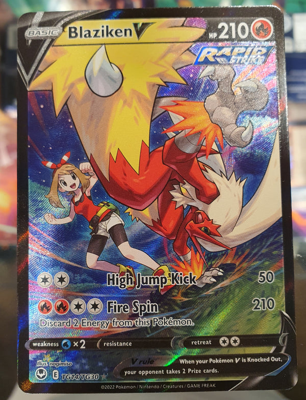 Pokemon - Blaziken V *Ultra Rare* Silver Tempest TG14/TG30 (NM)