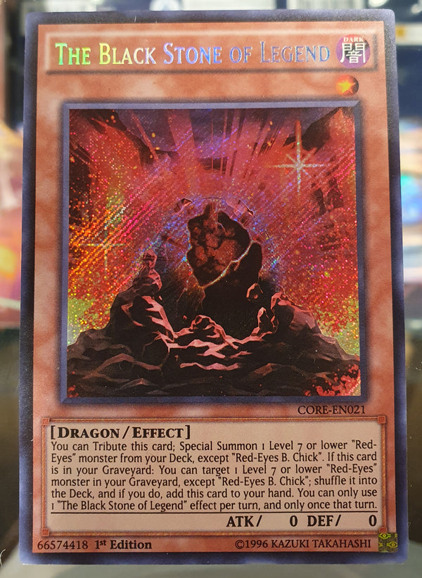 Yugioh - The Black Stone of Legend *Secret Rare* CORE-EN021 (NM)