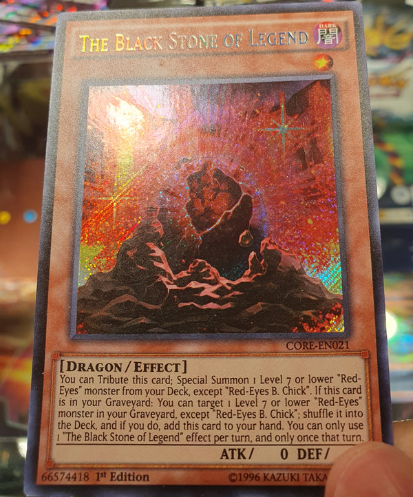 Yugioh - The Black Stone of Legend *Secret Rare* CORE-EN021 (NM)