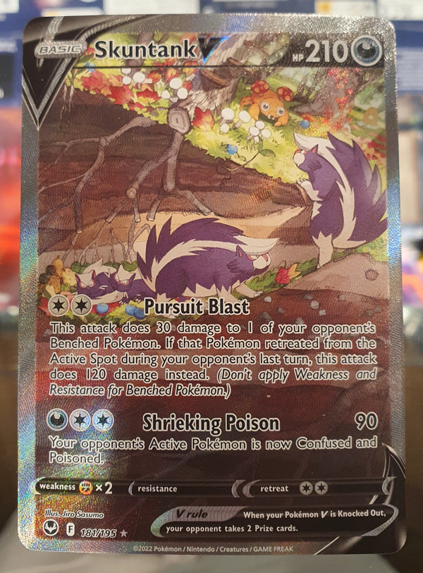 Pokemon - Skuntank V [Alternate Art] *Ultra Rare* Silver Tempest 181/195 (NM)