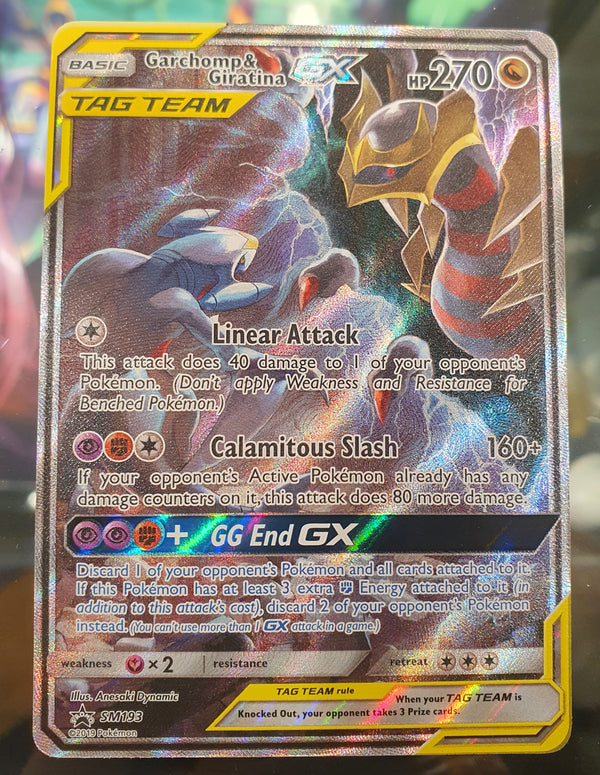 Pokemon - Garchomp & Giratina GX *Ultra Rare* Black Star Promo SM193 (NM)