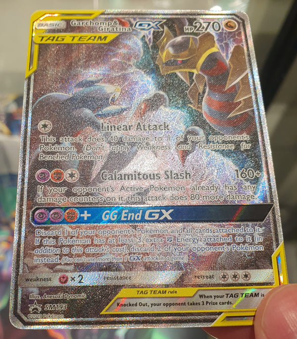 Pokemon - Garchomp & Giratina GX *Ultra Rare* Black Star Promo SM193 (NM)