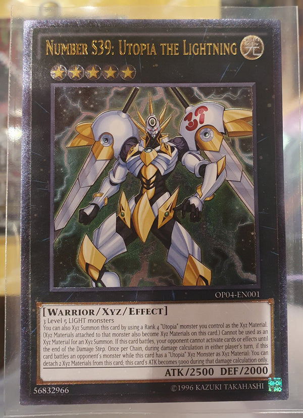 Yugioh - Number S39: Utopia the Lightning *Ultimate Rare* OP04-EN001 (NM)