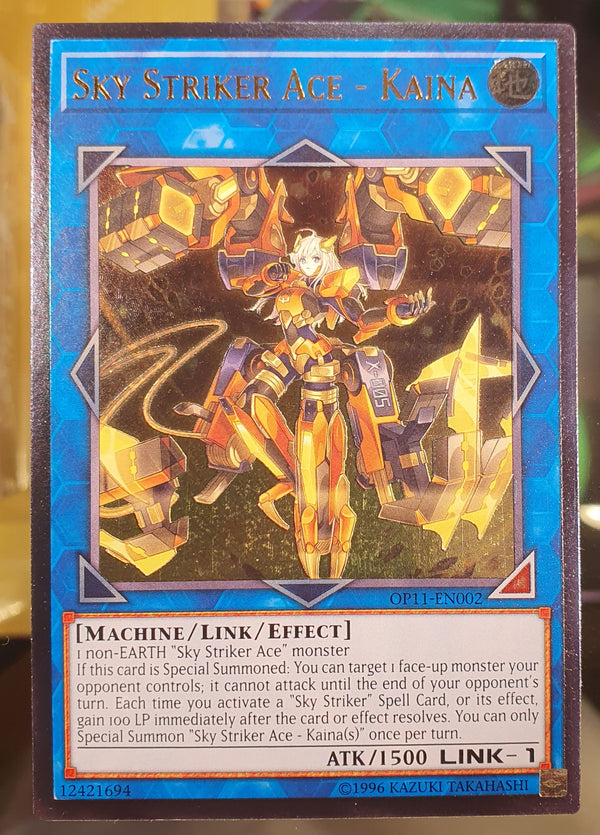 Yugioh - Sky Striker Ace - Kaina *Ultimate Rare* OP11-EN002 (NM)