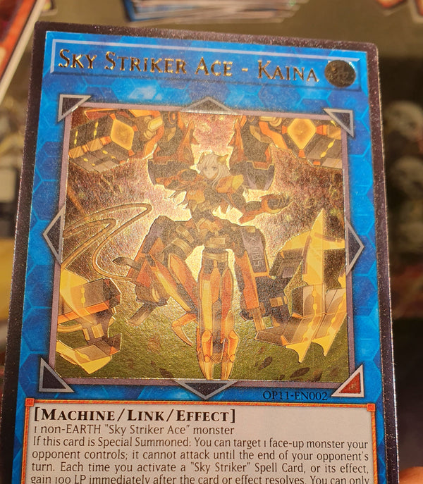 Yugioh - Sky Striker Ace - Kaina *Ultimate Rare* OP11-EN002 (NM)