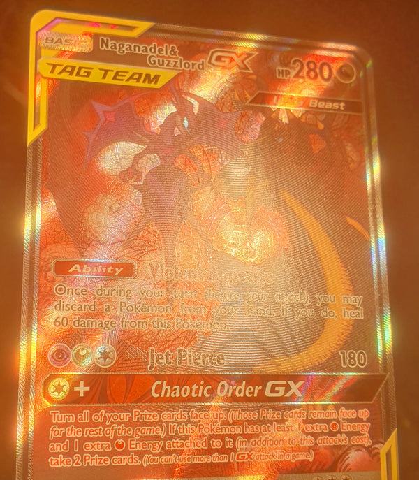 Pokemon - Naganadel & Guzzlord GX [Alternate Art] *Ultra Rare* Cosmic Eclipse 224/236