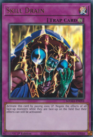 Yugioh - Skill Drain *Ultra Rare* MAMA-EN094 (NM)