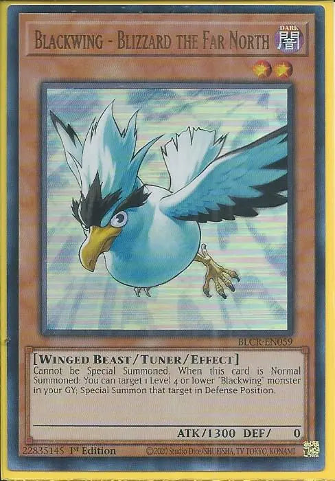 Yugioh - Blackwing – Blizzard the Far North *Ultra Rare* BLCR-EN059 (NM)