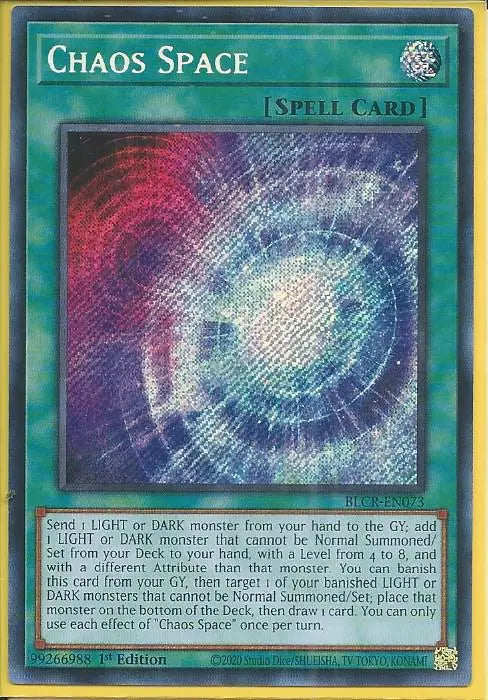 Yugioh - Chaos Space *Secret Rare* BLCR-EN073 (NM)