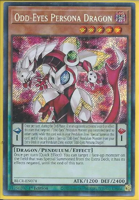 Yugioh - Odd-Eyes Persona Dragon *Secret Rare* BLCR-EN074 (NM)