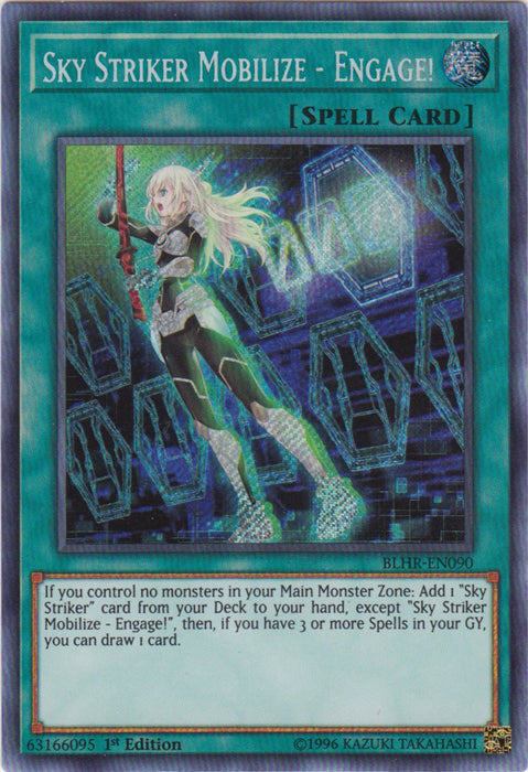 Yugioh - Sky Striker Mobilize - Engage! *Secret Rare* BLHR-EN090 (NM)