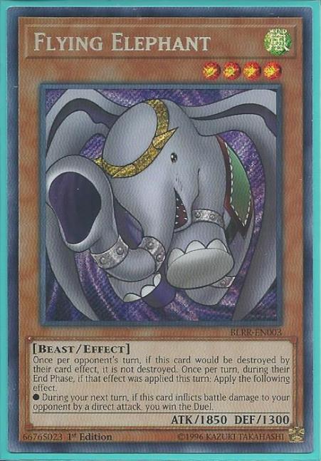 Yugioh - Flying Elephant *Secret Rare* BLRR-EN003 (NM)