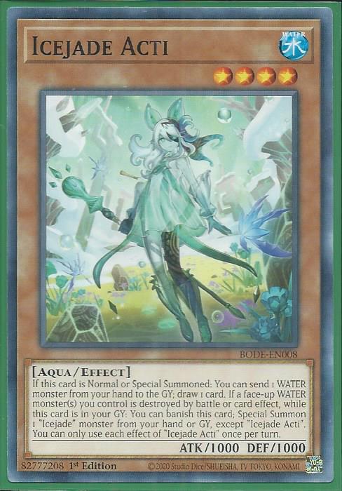 Yugioh - Icejade Acti *Common* BODE-EN008 (NM/M)