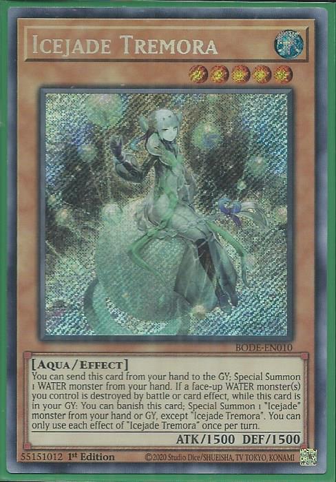 Yugioh - Icejade Tremora *Secret Rare* BODE-EN010 (NM/M)