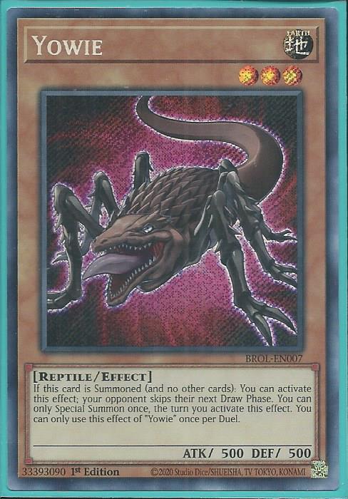 Yugioh - Yowie *Secret Rare* BROL-EN007 (NM/M)