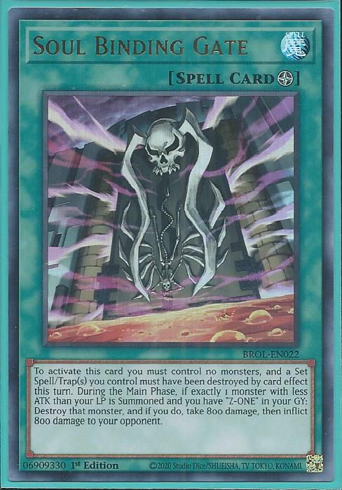 Yugioh - Soul Binding Gate *Ultra Rare* BROL-EN022 (NM/M)