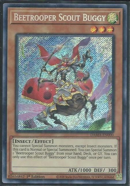 Yugioh - Beetrooper Scout Buggy *Secret Rare* DAMA-EN000 (NM/M)