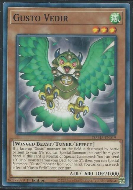 Yugioh - Gusto Vedir *Common* DAMA-EN019 (NM/M)