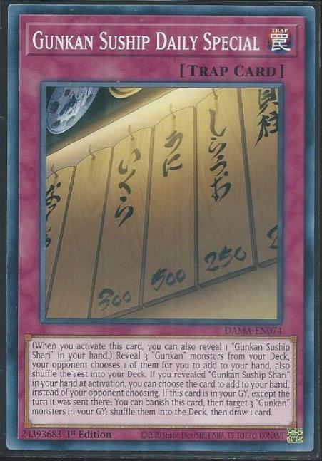 Yugioh - Gunkan Suship Daily Special *Common* DAMA-EN074 (NM/M)