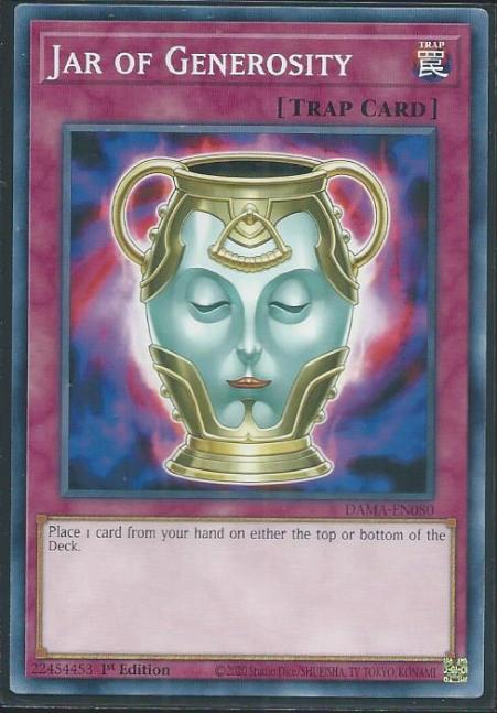 Yugioh - Jar of Generosity *Common* DAMA-EN080 (NM/M)